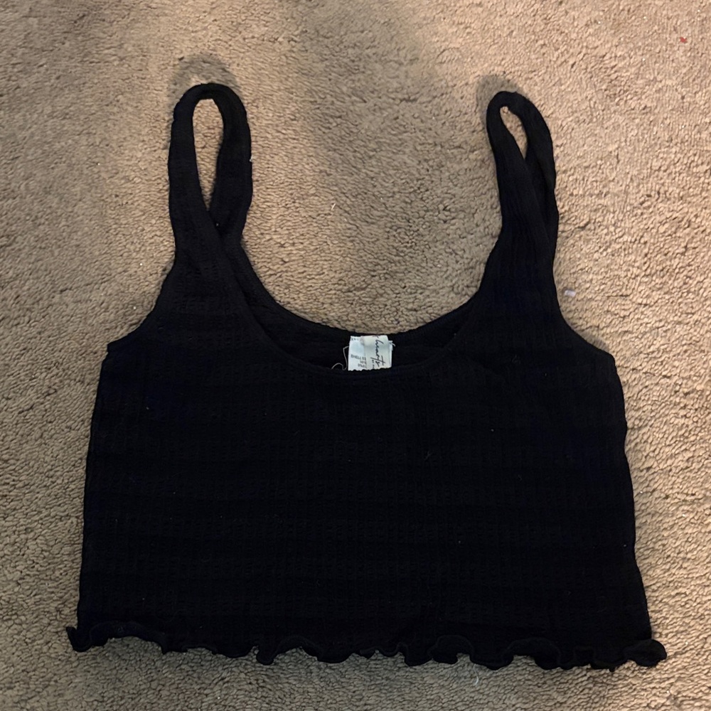 Black Sleeveless Women's Top
